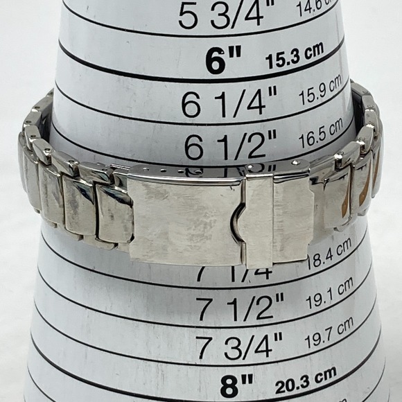 Lorus Watch Women 32mm Silver Tone Blue Dial LR0798 New Battery 7" - Picture 10 of 16